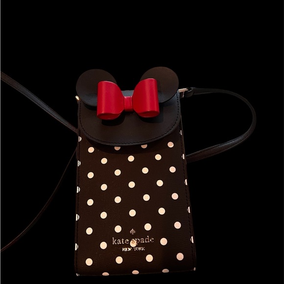 Disney X Kate Spade New York Minnie Mouse North South Flap Phone Crossbody - Picture 2 of 4